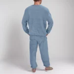 Cozy Flannel Mens Pajama Set   Winter Warm Sleepwear 3 | PricZone
