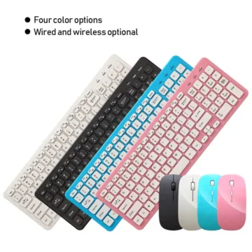 Wireless Keyboard  Mouse Set 24G 104 Key | PricZone