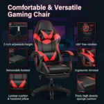 Adjustable Gaming Chair   Ergonomic Swivel Recliner 6 | PricZone