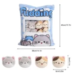 Fluffy Cat Plush Pillow   Creative Party Favor 6 | PricZone