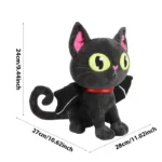 Halloween Black Bat Cat Plushie 24cm   Kids Gift 6 | PricZone