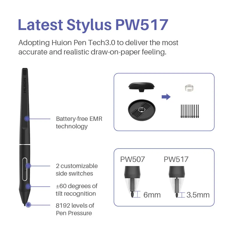 Huion Kamvas 13 Graphic Tablet 120 sRGB 2 | PricZone Huion Kamvas 13 Graphic Tablet 120 sRGB 2 | PricZone