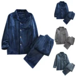 Mens Coral Velvet Flannel Pajama Set | PricZone