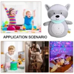 Baby Star Projector Plush Toy with Music  Light 3 | PricZone