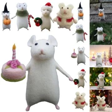 DIY Mouse Wool Felting Kit   Craft  Gift | PricZone