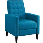 Blue Tufted Recliner Chair   Pocket Spring Comfort | PricZone