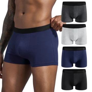 Luxury Mens Cotton Boxer Set   4pcs Pack | PricZone