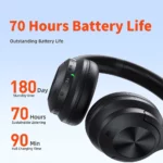 QERE E80 ANC Bluetooth 53 Headphones   Hi Res 70H Play 5 | PricZone