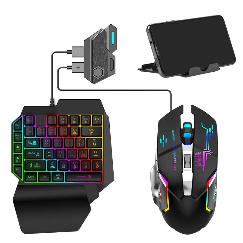 Ergonomic 1Hand Keyboard Mouse Set for Gamers 1 | PricZone Ergonomic 1 Hand Keyboard Mouse Set for Gamers | PricZone