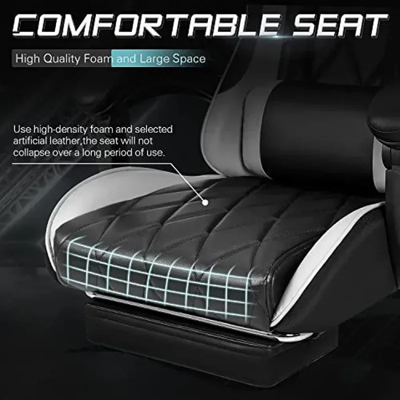 Massage Gaming Chair with Footrest and Lumbar Support 6 | PricZone Massage Gaming Chair with Footrest and Lumbar Support 6 | PricZone