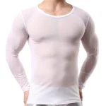 Gay Nylon Mesh Shirt Underwear Transparent 4 | PricZone