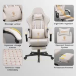 Dowinx Gaming Chair Massage  Vintage Style 3 | PricZone