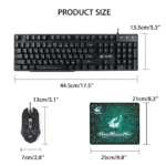 Mechanical Gaming Keyboard  Mouse Set 6 | PricZone