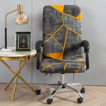 Stretch Geometry Office Chair Cover   ML Sizes 2 | PricZone
