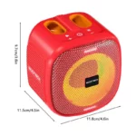 Compact RGB Mini Speaker   Loud Wireless TF Support 6 | PricZone