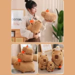 Charming Capybara Plush Pillow   Cozy Animal Cushion 78in 5 | PricZone