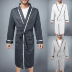Mens Warm Cotton Kimono Bathrobe Winter 4 | PricZone Mens Warm Cotton Kimono Bathrobe Winter 4 | PricZone