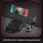 RGB One Hand Keypad  Mouse Set for Consoles 2 | PricZone