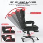 High Back Executive Massage Chair with Footrest 3 | PricZone