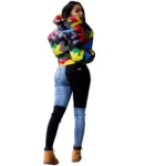 Camo Womens Warm Puffer Jacket 4XL 4 | PricZone