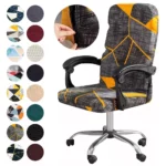 Stretch Geometry Office Chair Cover   ML Sizes | PricZone