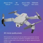 E88 Pro 4K HD Camera Drone   WiFi FPV Foldable RC Quadcopter 6 | PricZone