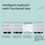 Candy Color 10 Wireless Keyboard Mouse Combo for Girls 4 | PricZone