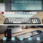 2 in 1 BT Keyboard Mouse Set with Phone Holder 3 | PricZone