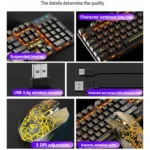 Rainbow LED Gaming Keyboard  Mouse Set 6 | PricZone