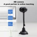 HD 4 LED USB Webcam with Microphone for Desktop  Laptop | PricZone