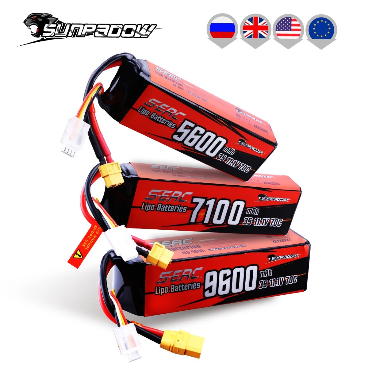 Sunpadow 3S 111V 5600mAh 70C Lipo Battery 1 | PricZone Sunpadow 3S 111V 5600mAh 70C Lipo Battery | PricZone