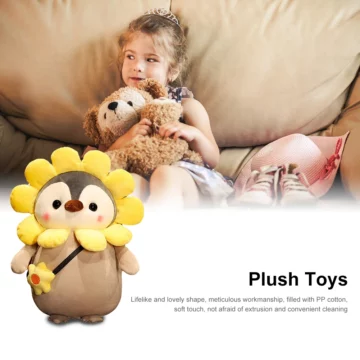Sunflower Penguin Plush Toy   Cute Gift for Kids  Decor 2 | PricZone