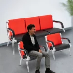 Executive PU Reception Chair   Red Waiting Room Sofa 6 | PricZone