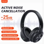 QERE E80 ANC Bluetooth 53 Headphones   Hi Res 70H Play | PricZone