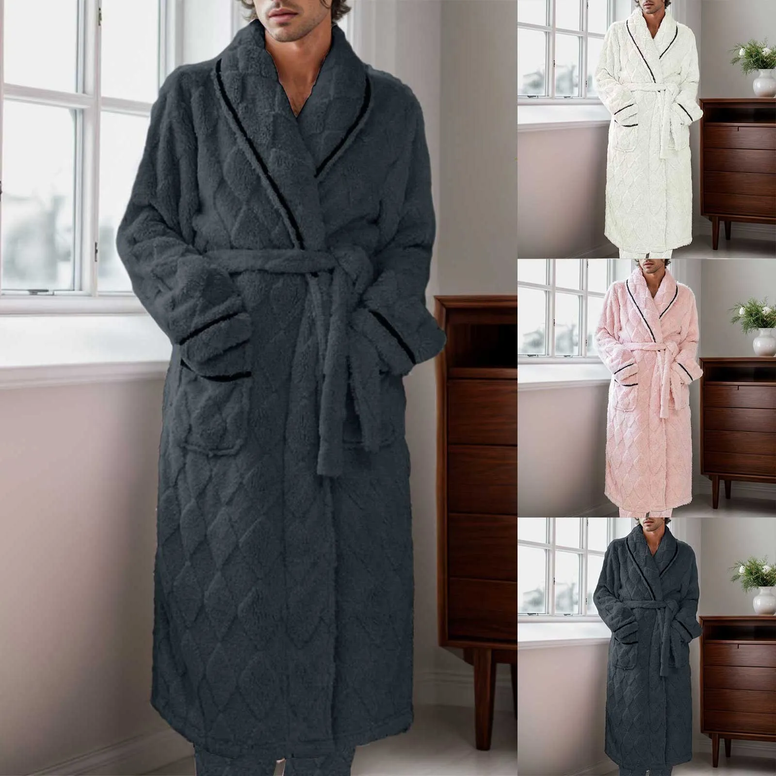 Couples Winter Velvet Kimono Bathrobe 1 | PricZone Couples Winter Velvet Kimono Bathrobe | PricZone