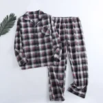 Plaid Flannel Mens Pajama Set Warm 2 | PricZone Plaid Flannel Mens Pajama Set Warm 2 | PricZone