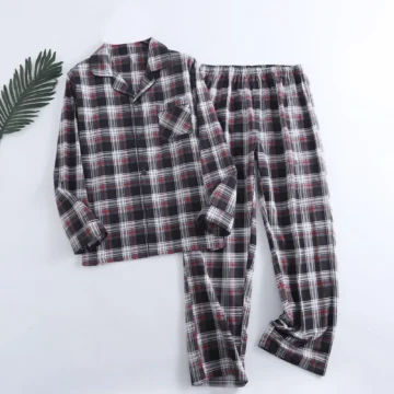 Plaid Flannel Mens Pajama Set Warm 2 | PricZone Plaid Flannel Mens Pajama Set Warm 2 | PricZone