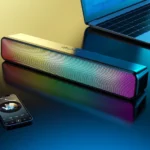 Compact RGB Desk Soundbar 3D Stereo Bluetooth Speaker 1 | PricZone Compact RGB Desk Soundbar 3D Stereo Bluetooth Speaker | PricZone