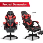 Swivel Gamer Chair Adjustable Backrest Seat Height 6 | PricZone Swivel Gamer Chair Adjustable Backrest Seat Height 6 | PricZone