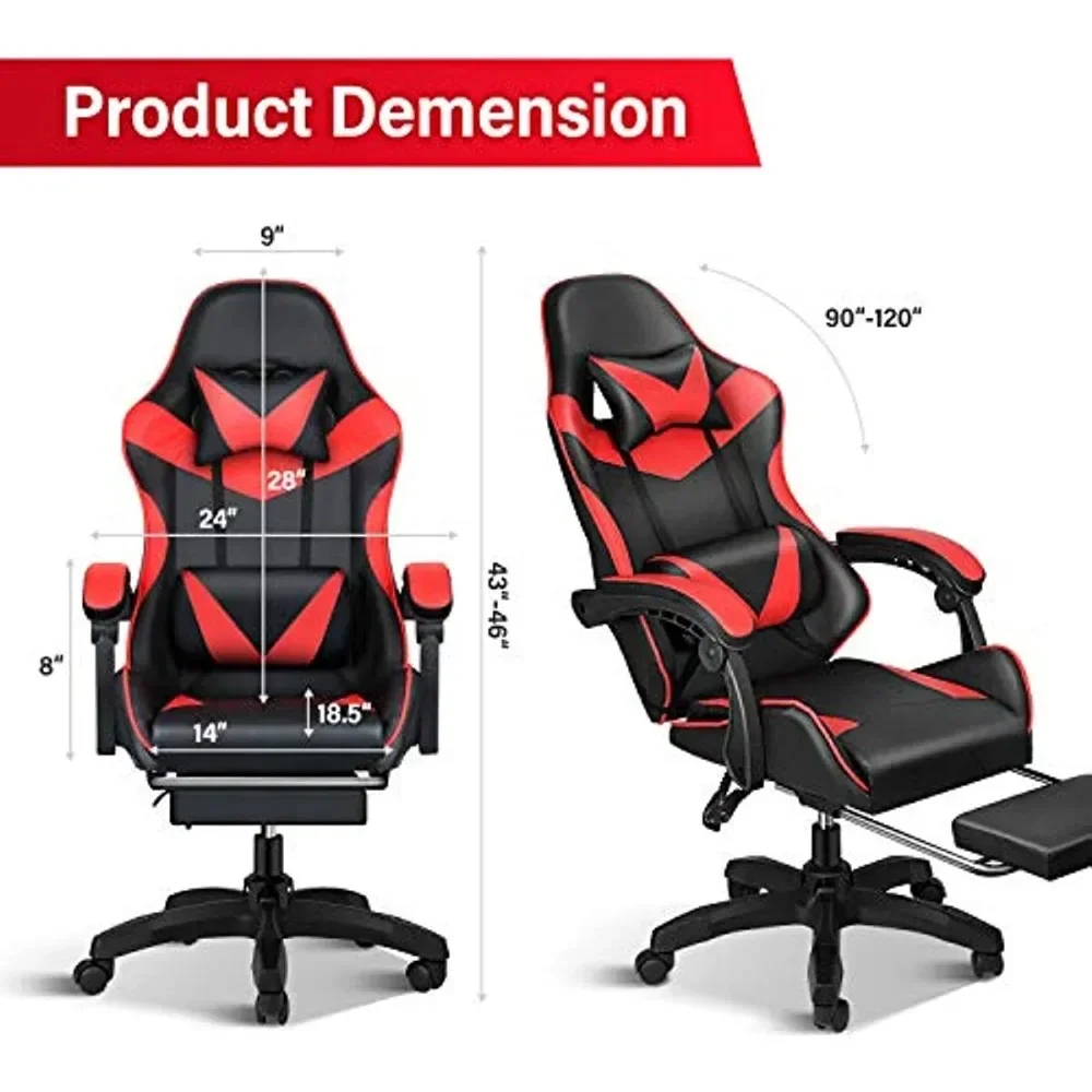 Swivel Gamer Chair Adjustable Backrest Seat Height 6 | PricZone Swivel Gamer Chair Adjustable Backrest Seat Height 6 | PricZone