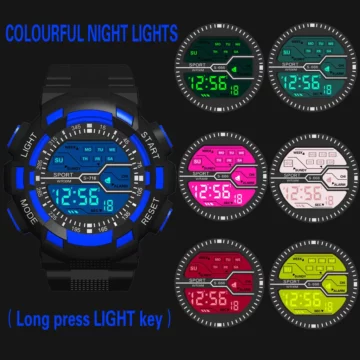 LED Big Dial Sports Watch for Men   Digital  Luminous 2 | PricZone