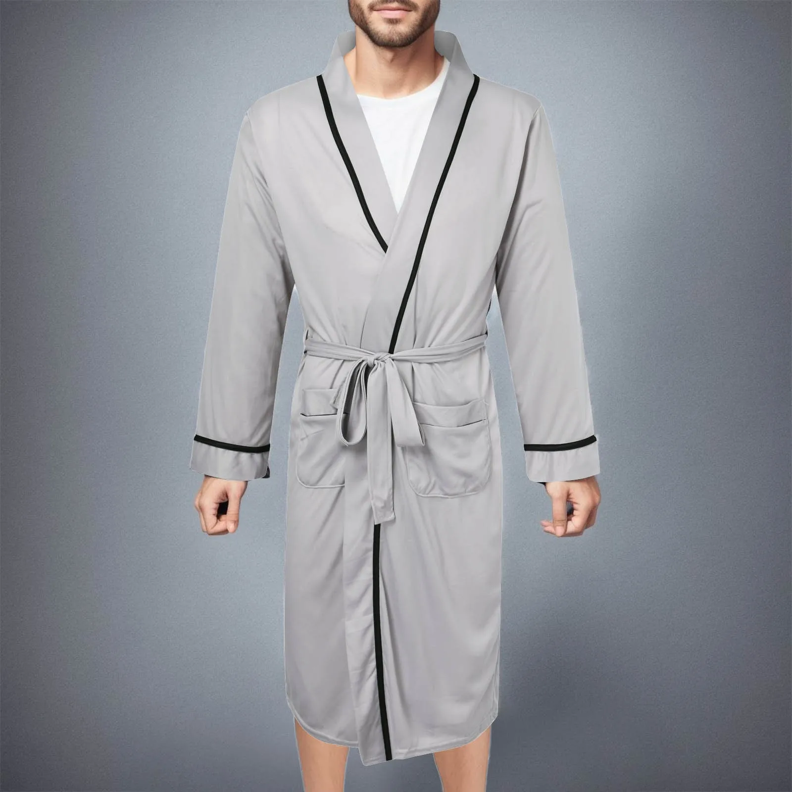 Mens Warm Cotton Kimono Bathrobe Winter 5 | PricZone Mens Warm Cotton Kimono Bathrobe Winter 5 | PricZone