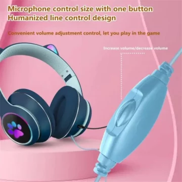 Chic Cat Ear RGB Gamer Headset   71 Surround Sound | PricZone
