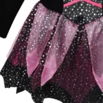 Girls Sparkly Witch Costume with Hat  Wand 5 | PricZone