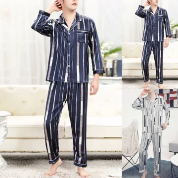 Mens Printed Winter Pajamas Set   Cozy  Light | PricZone