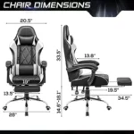 Massage Gaming Chair with Footrest and Lumbar Support 3 | PricZone Massage Gaming Chair with Footrest and Lumbar Support 3 | PricZone