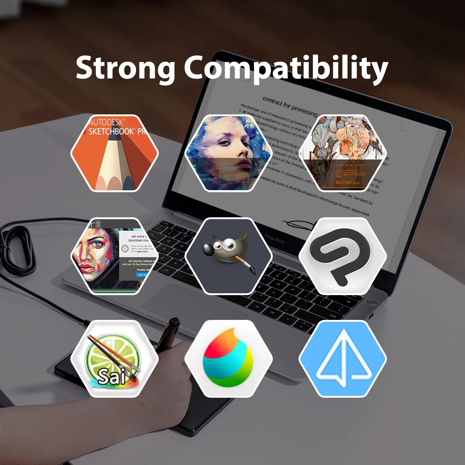 HUION 420 Compact Drawing Tablet for OSU 5 | PricZone HUION 420 Compact Drawing Tablet for OSU 5 | PricZone