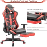 Ergonomic Racing Chair with Footrest   Office  Gaming 3 | PricZone