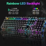 Rainbow LED Gaming Keyboard  Mouse Set 2 | PricZone