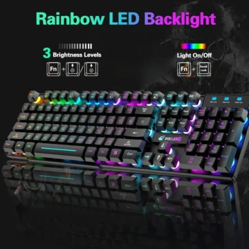 Rainbow LED Gaming Keyboard Mouse Set 2 | PricZone Rainbow LED Gaming Keyboard Mouse Set 2 | PricZone